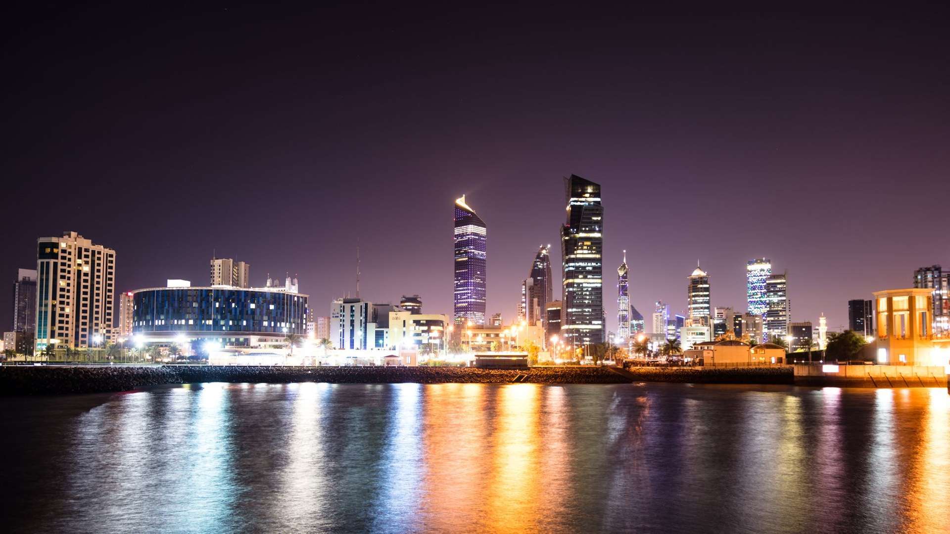 Kuwait City skyline representing connected CRM and ERP systems for Gulf businesses