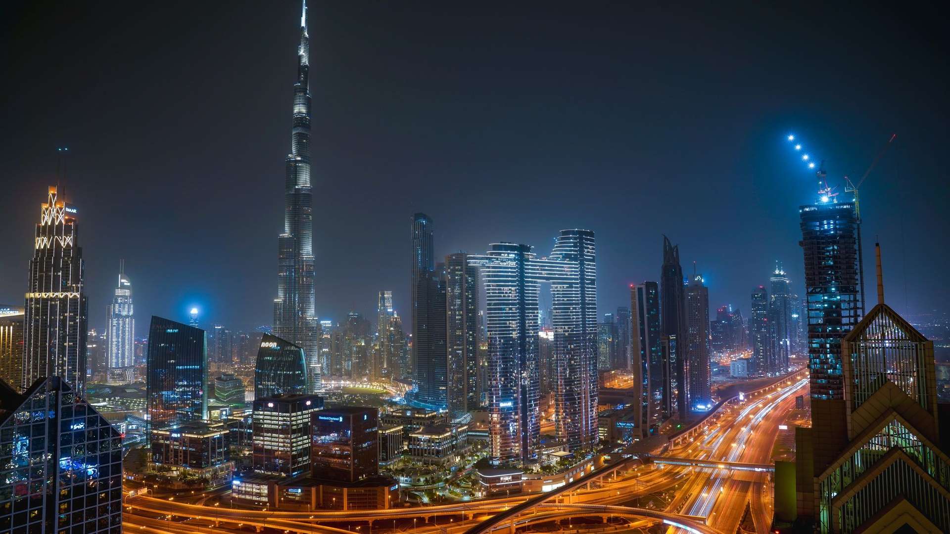 Dubai skyline at night representing the UAE ecommerce market