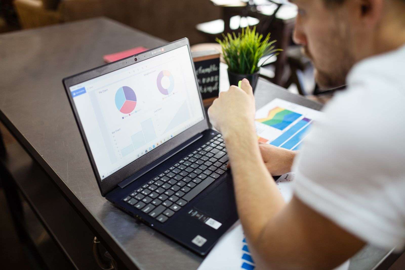 Laptop showing a sign-in page for a digital customer portal