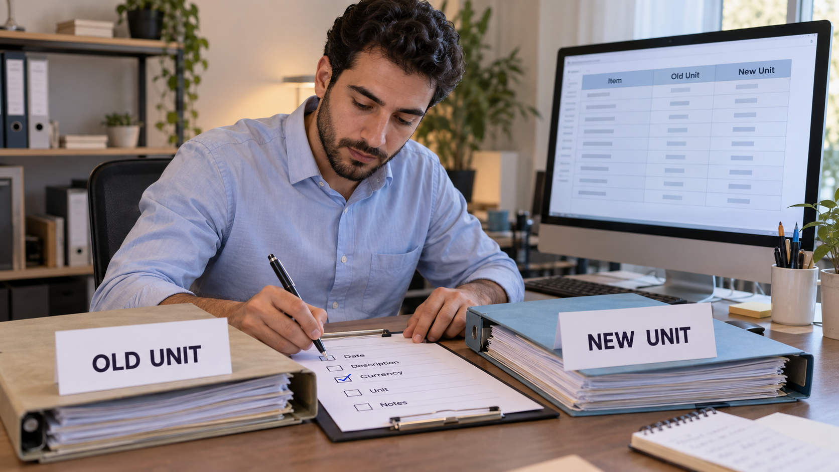 Identifying currency and denomination in accounting records