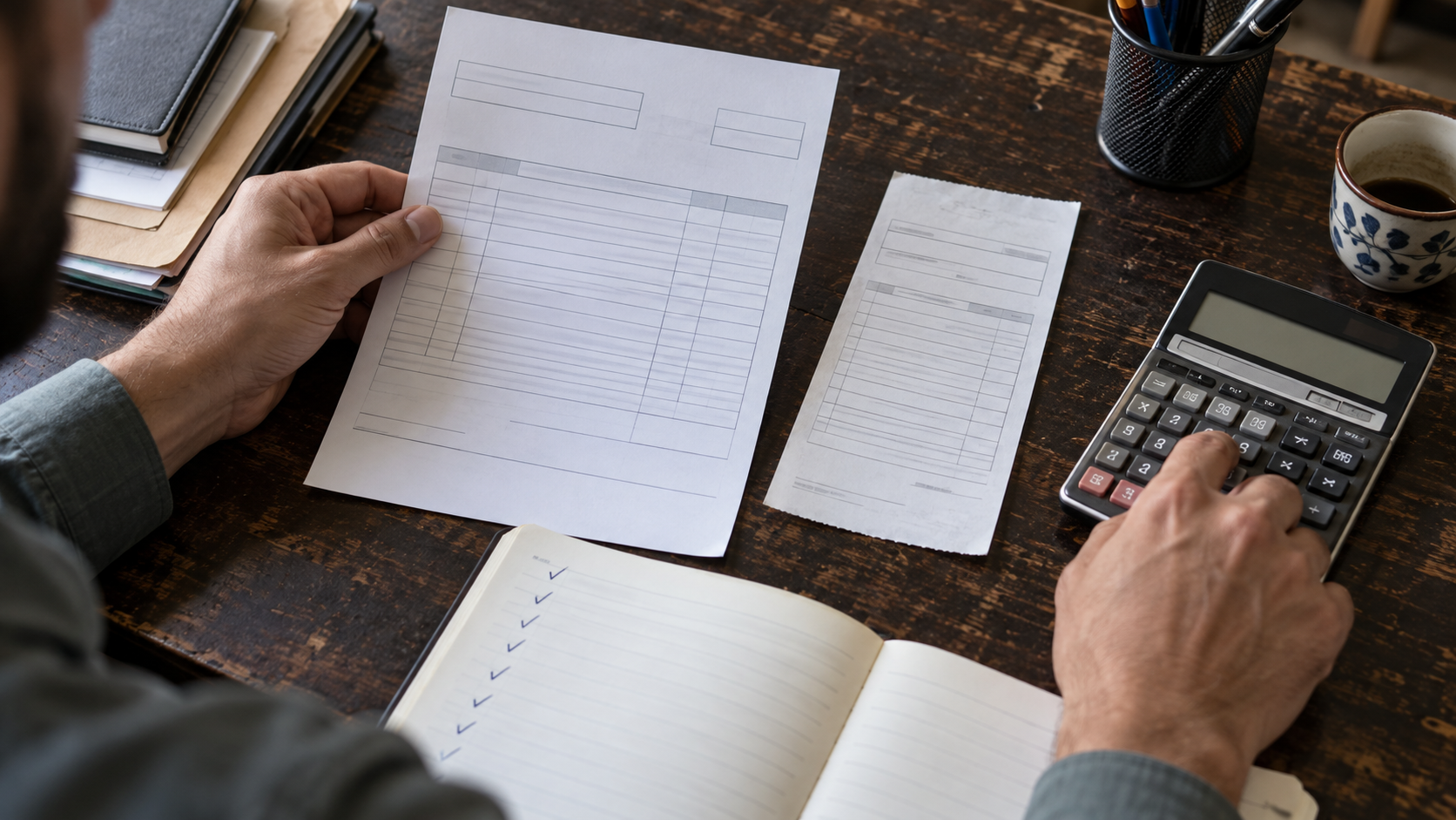 Reviewing partly paid invoices