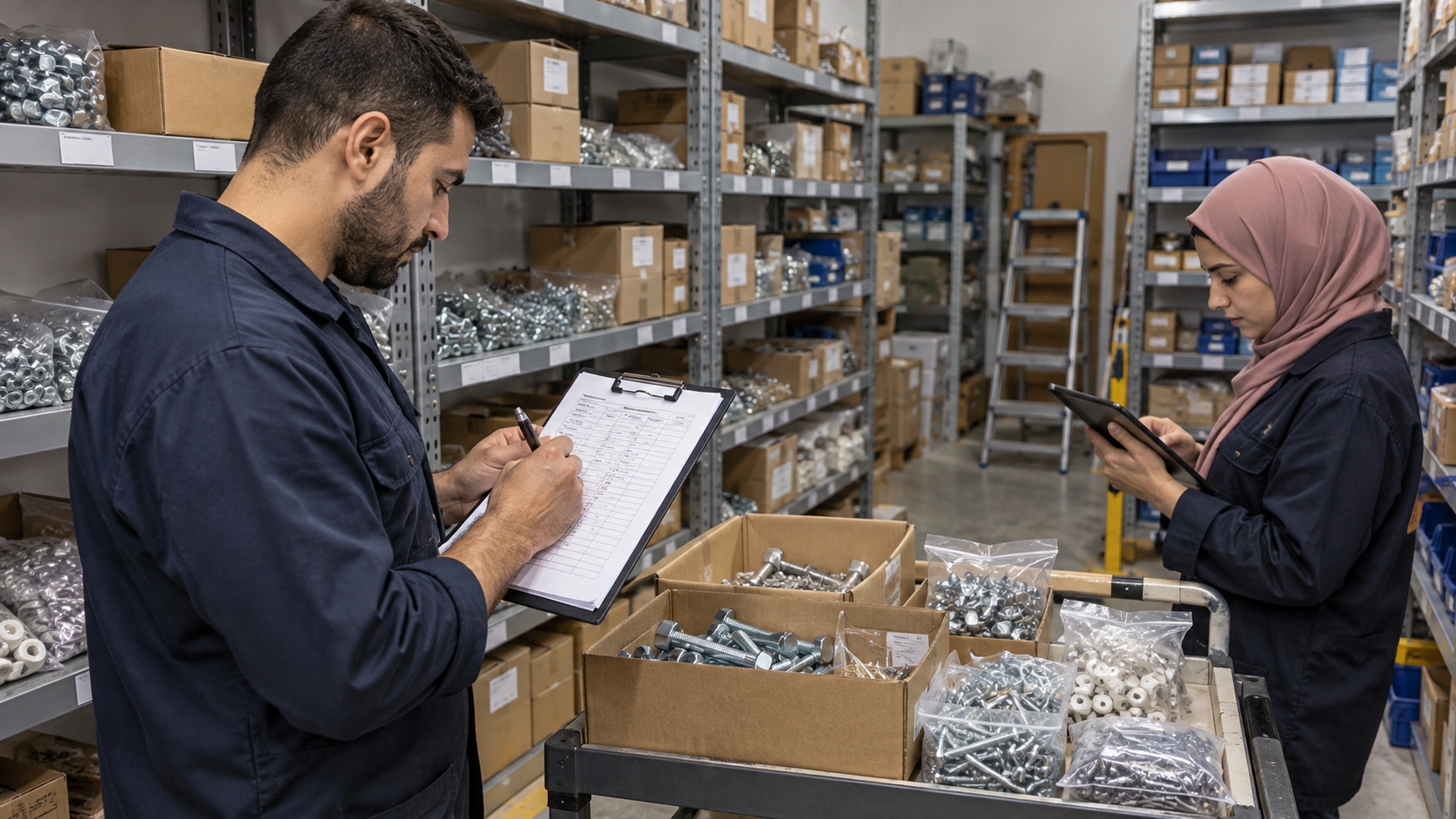 Checking stock quantities and units at cutover