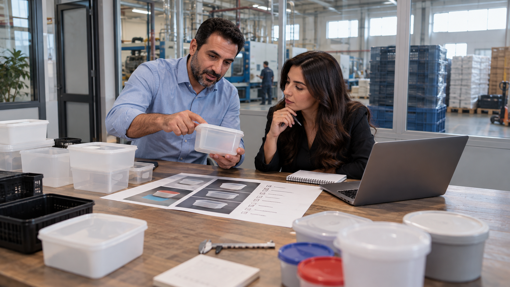 Reviewing factory catalog requirements beside product samples