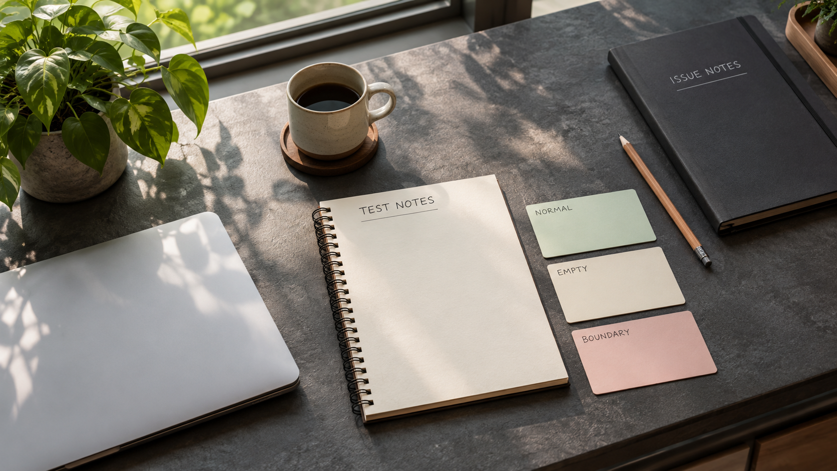Test notebook and physical normal, empty and boundary input cards