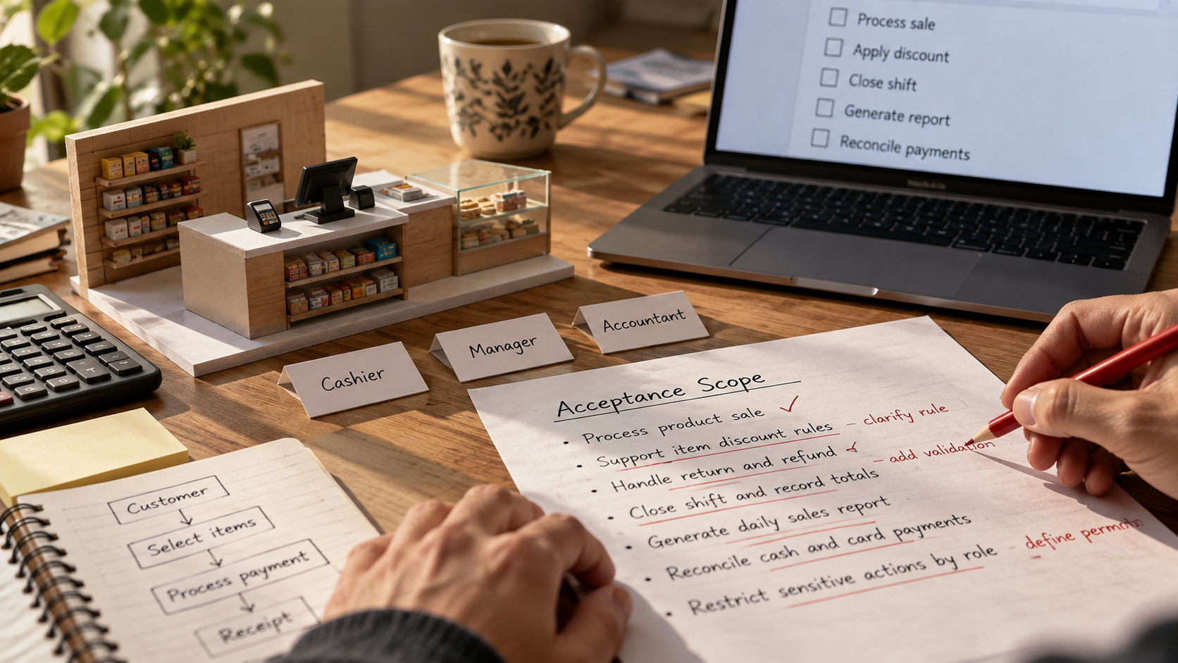 Turning requirements into written scope