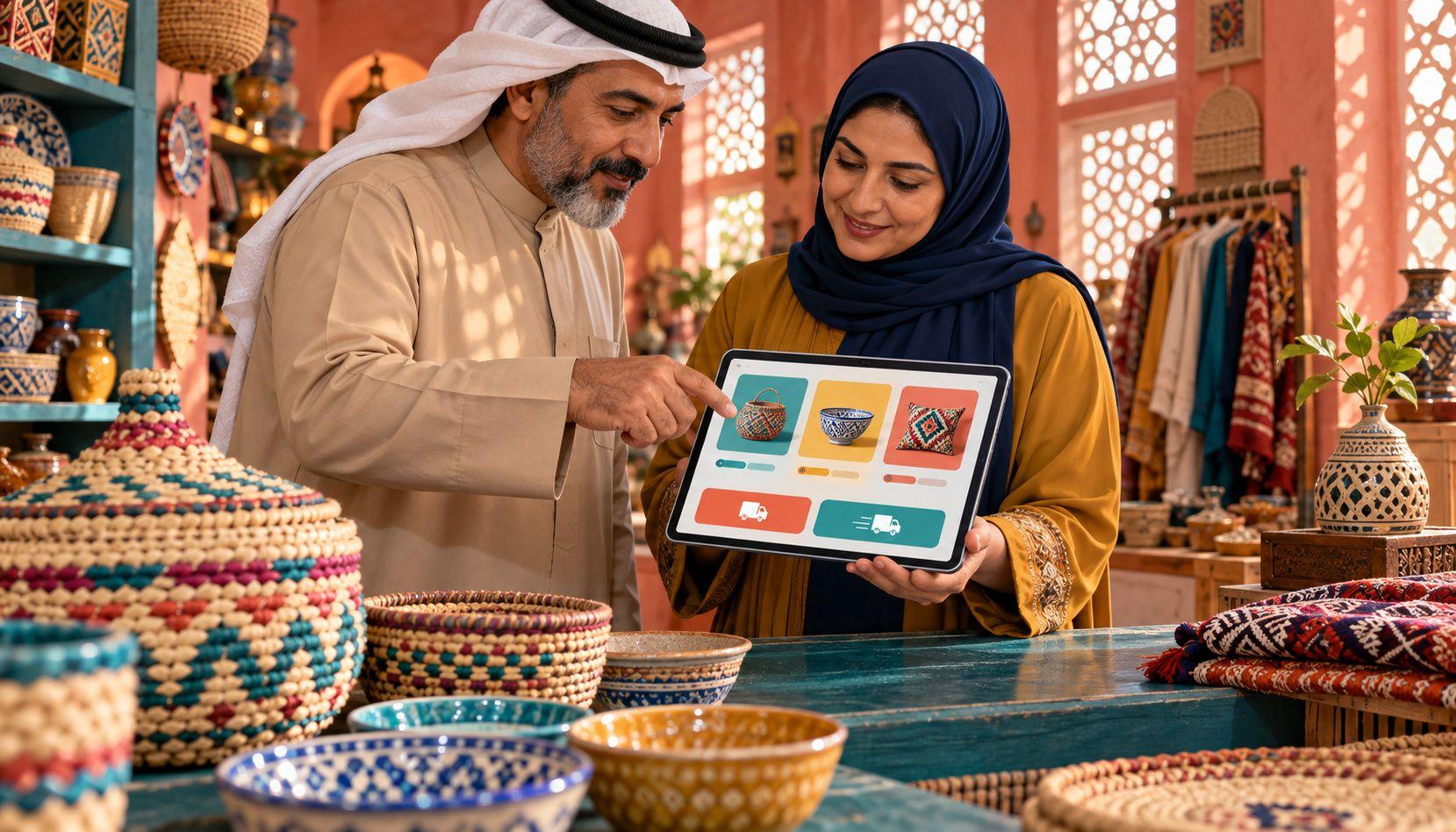 Generated Muharraq craft retailer reviewing fictional products and separate market delivery choices
