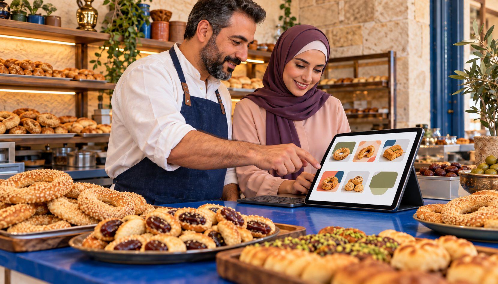 Generated Irbid retail team testing a fictional mobile store product and order layout