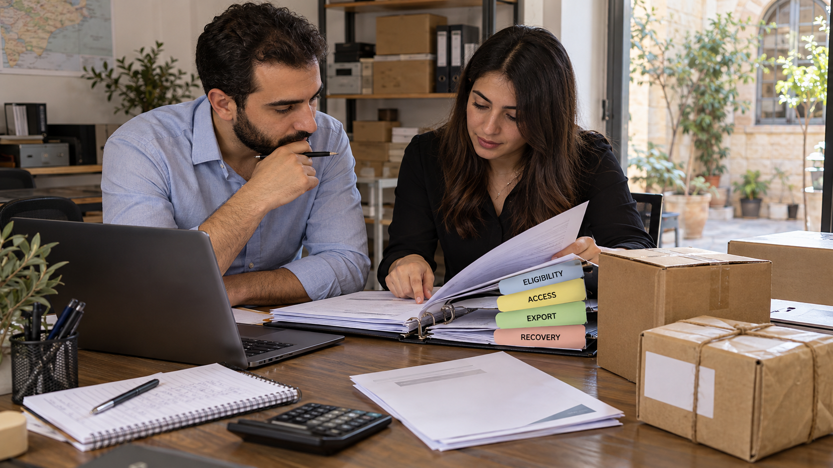 Reviewing digital-service readiness in an illustrative trading office