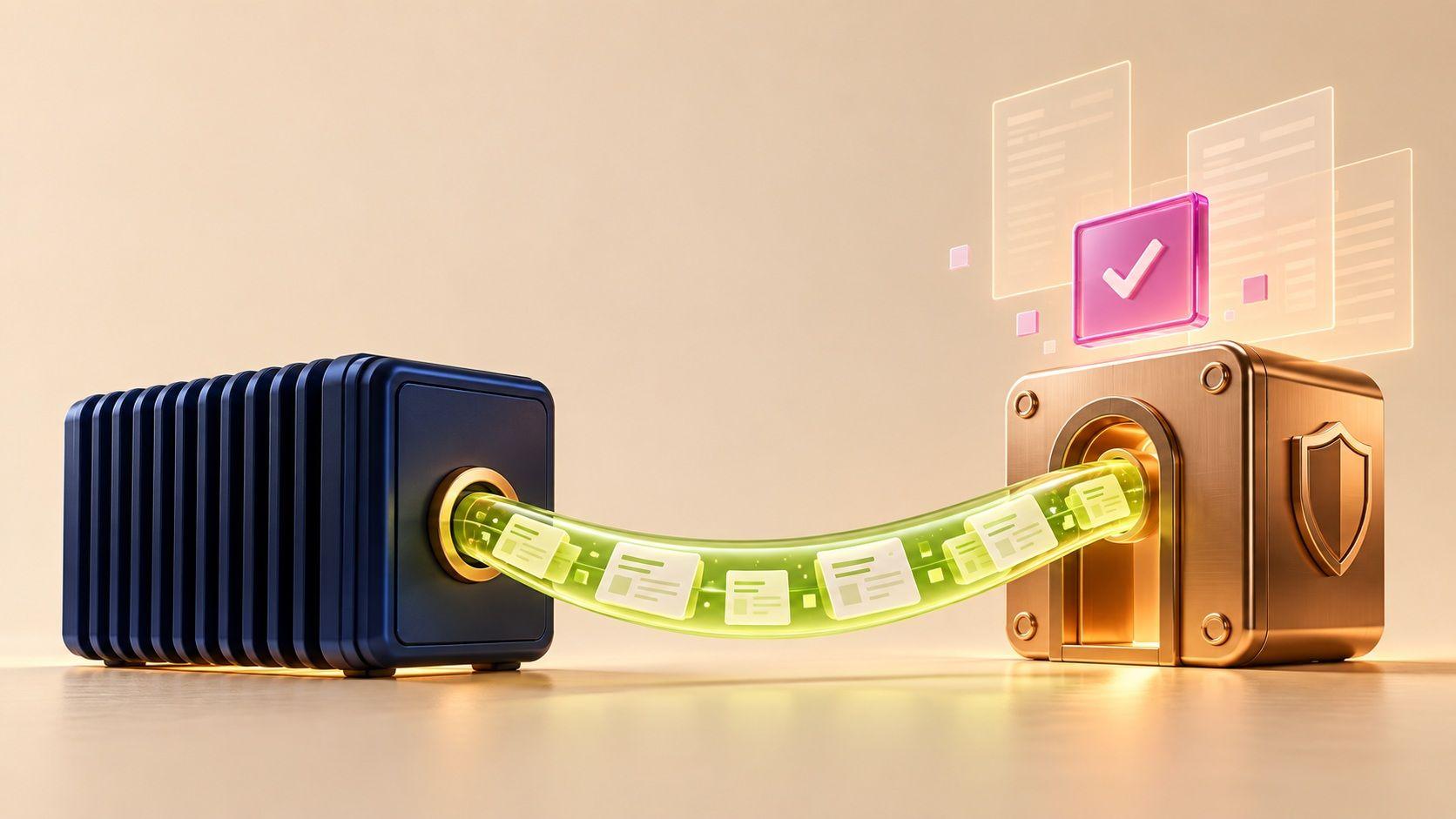 Conceptual secure connection between an accounting component and a provider gateway