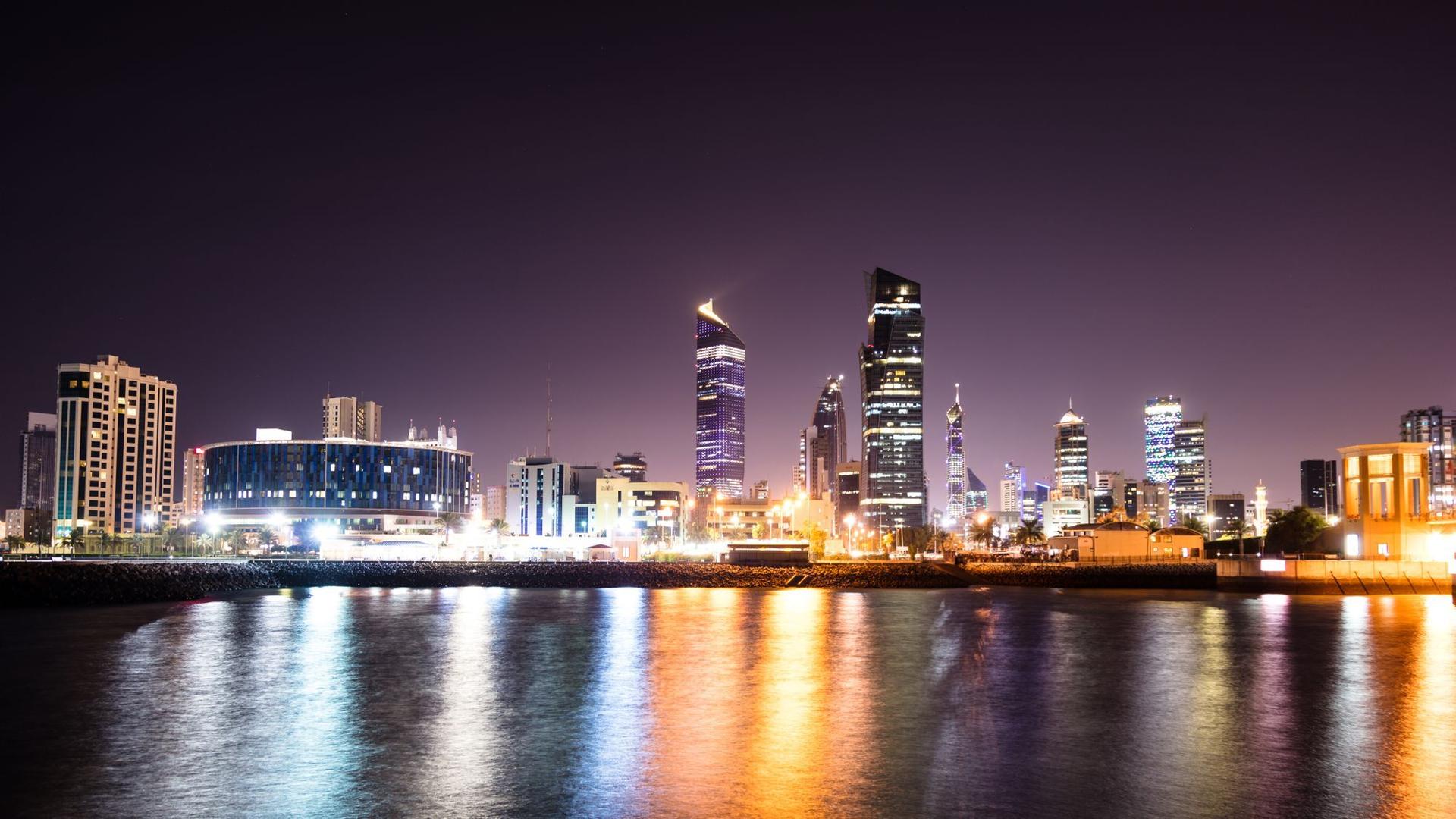 Kuwait City skyline representing connected CRM and ERP systems for Gulf businesses