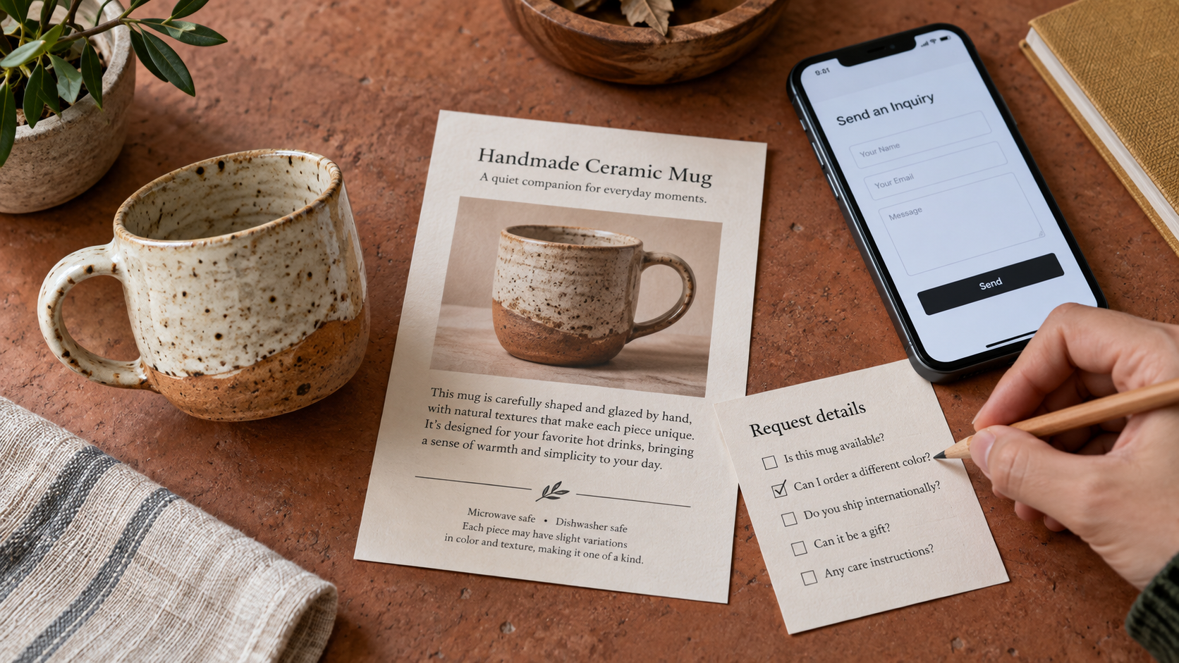 Connecting a marketing message with an inquiry goal