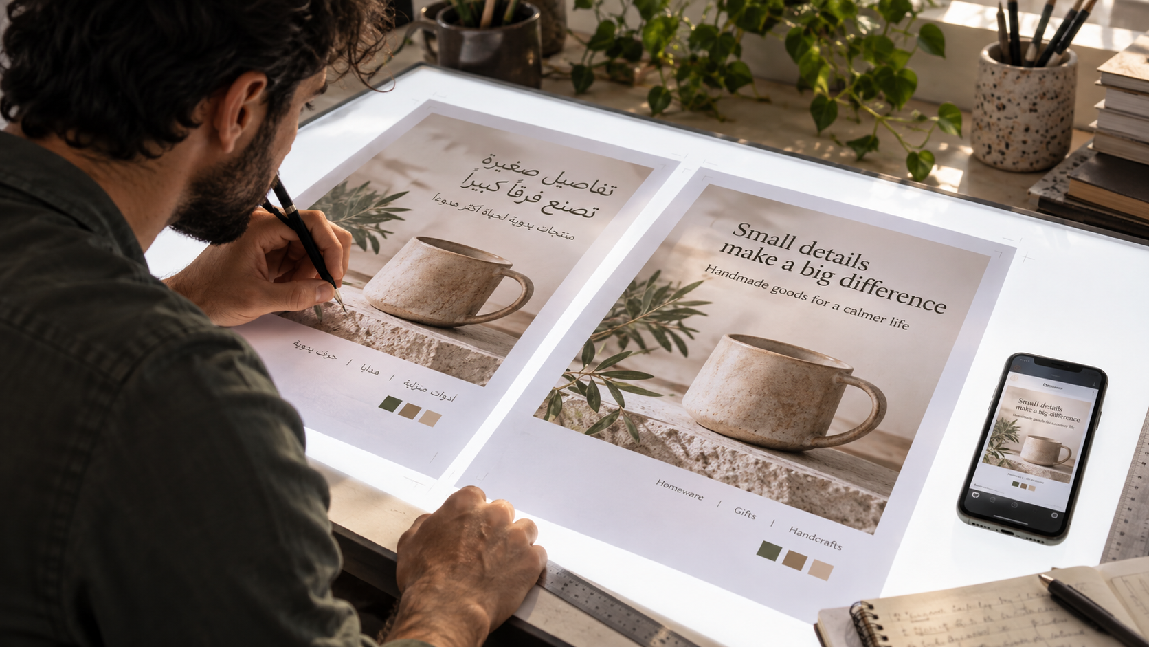 Reviewing Arabic and English brand messaging