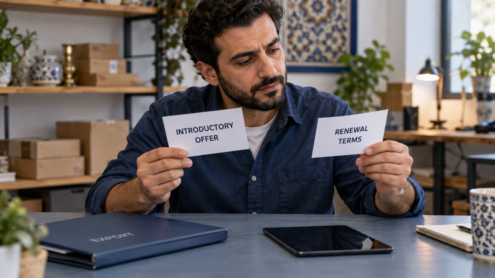 مقارنة العرض الأول بشروط التجديد والخروج