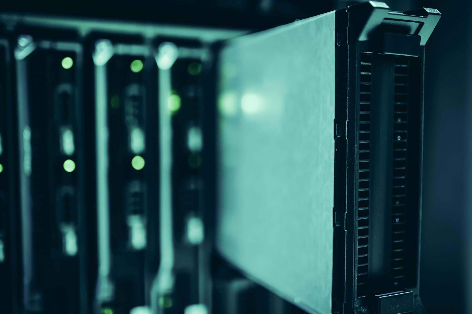 Data centre servers hosting an e-commerce store during peak demand