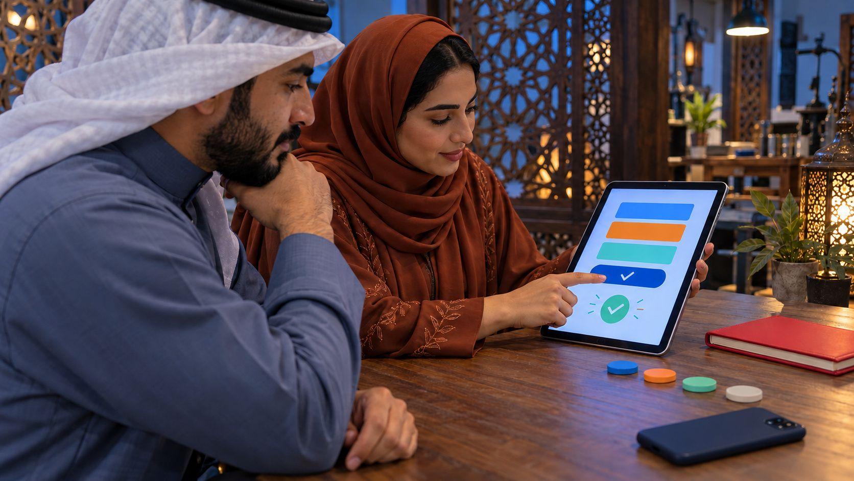 Generated Jeddah business checking a contact form and confirmation before launch