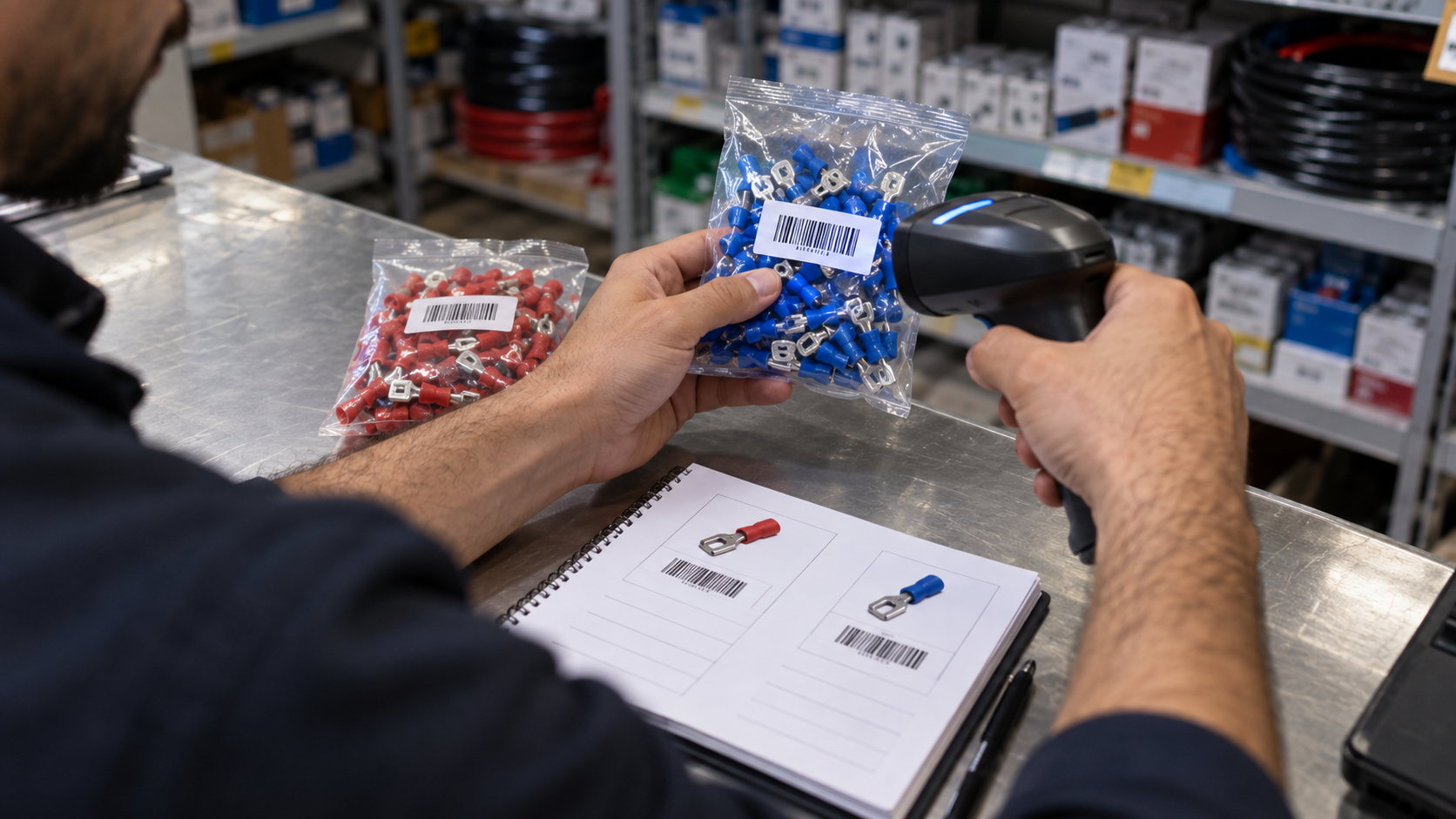 Checking separate barcodes for two product variants