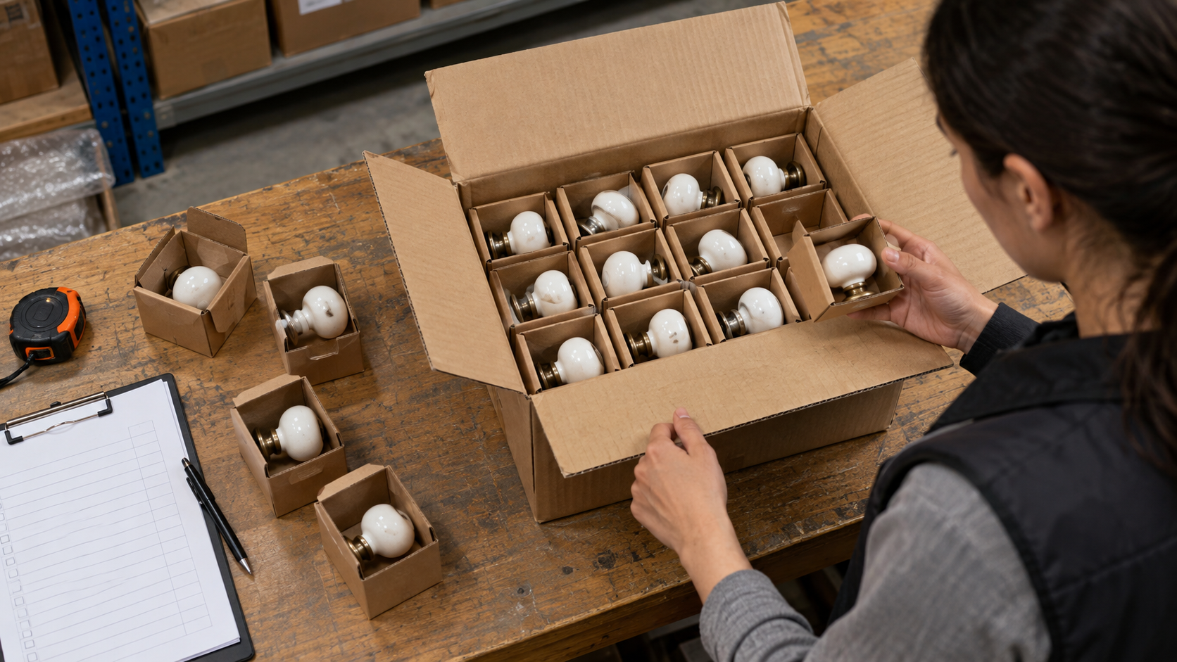 Checking carton contents alongside individual packages