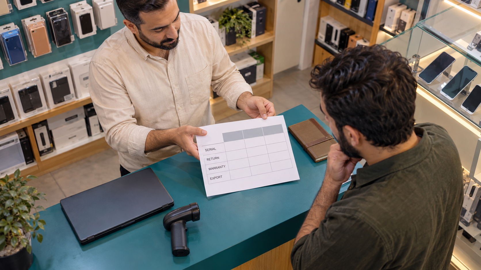 Comparing serial, return, warranty and export requirements without scores