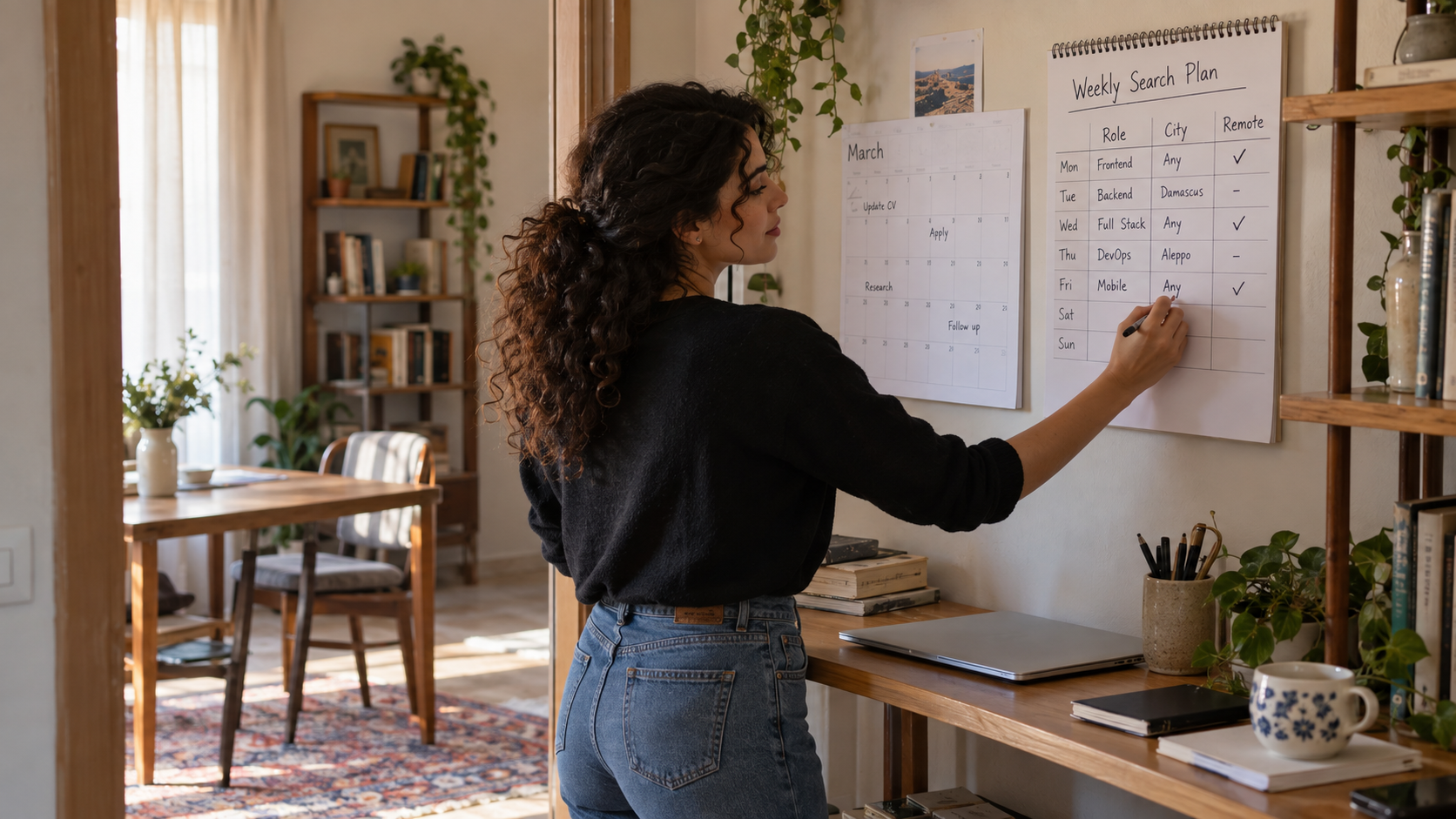Planning a role location and work arrangement