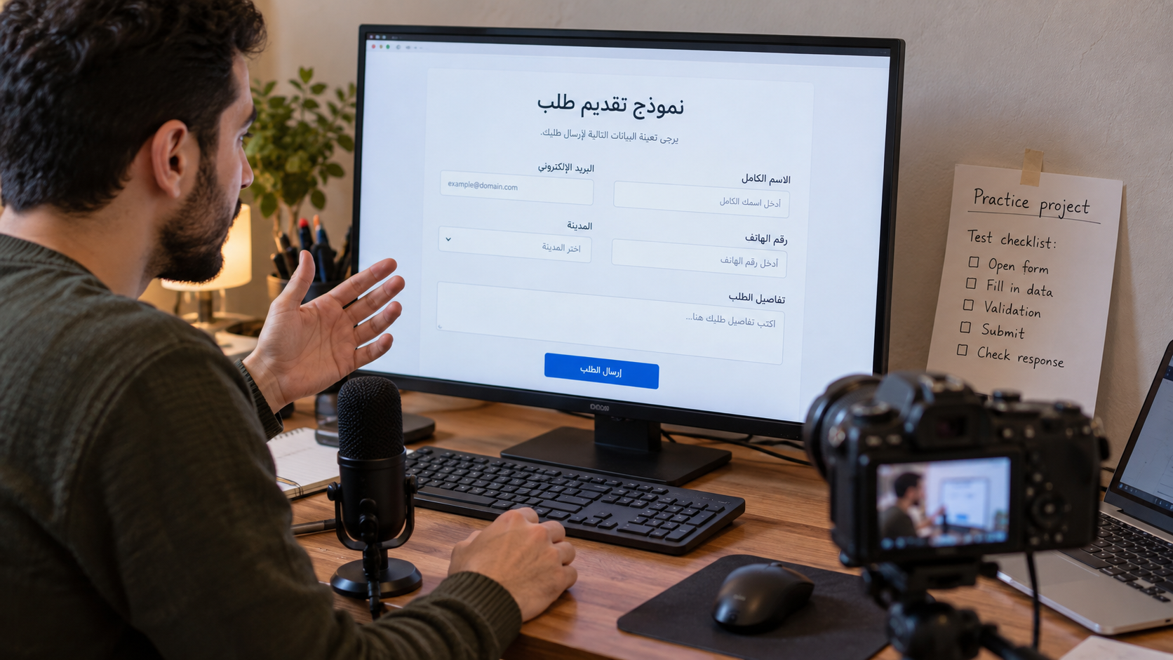 Explaining a decision and test in a practice project