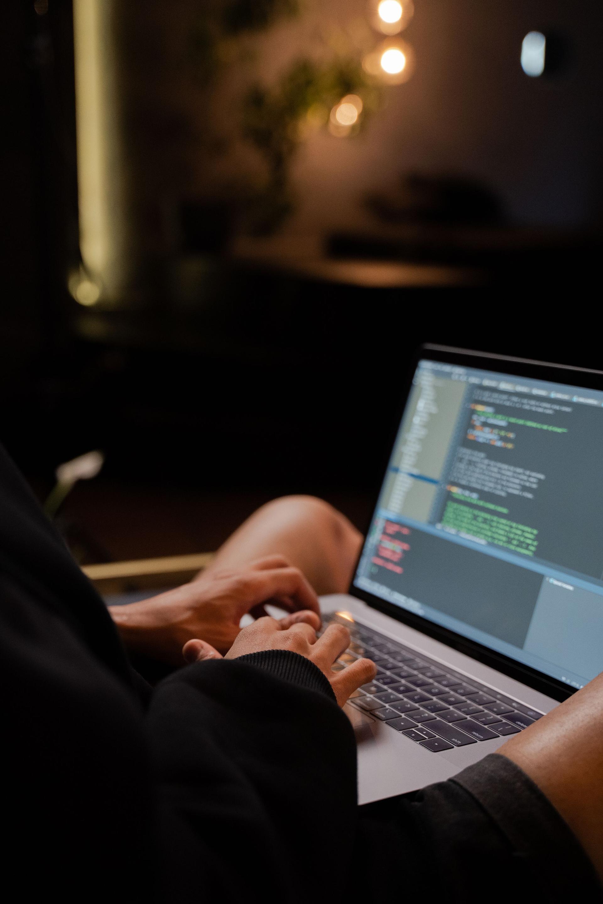 Developer implementing website security and data-protection controls