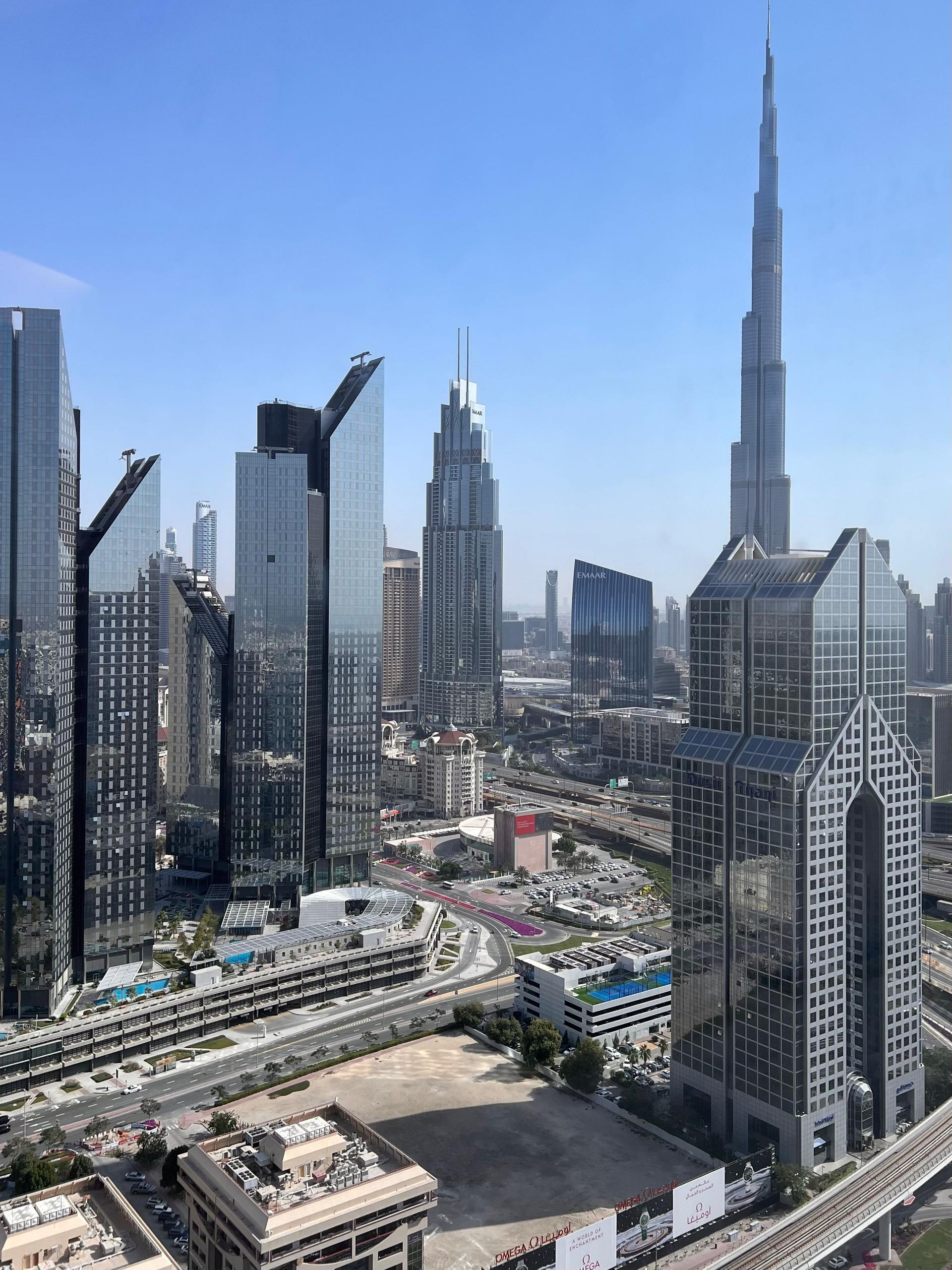 Dubai skyline representing website design prices in the UAE